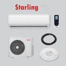 Tosot Starling R32 Mini Split Air Conditioner Up To 22 SEER2 16ft Lineset