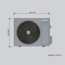 Air-Con Neptune Series - 24000-60000 BTU - Up to 19 SEER2 - Pre-Charged Heat Pump Inverter - Ducted Central Air Conditioner