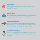 Air-Con Blue Hyper 12000 BTU 24 SEER Hyper Heat Mini Split Air Conditioner 15ft Lineset & Wiring