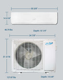 Air-Con Eclipse Series 36000 BTU 16.4 SEER Ductless Mini Split Air Conditioner